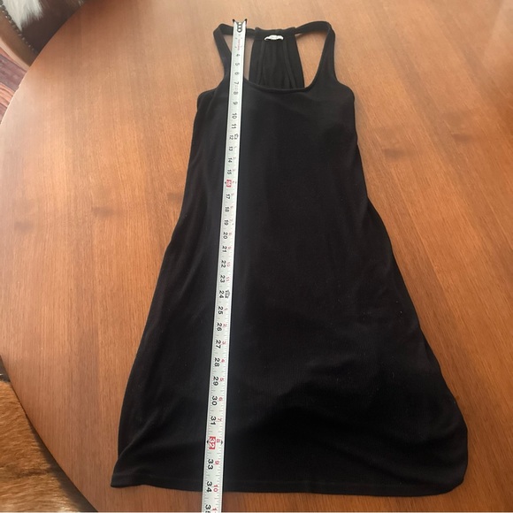 Splendid Women’s Black Ribbed Knit Dress T-back Small - Picture 6 of 9